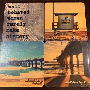 Simply Grateful Goods Wood Coasters Set of 4